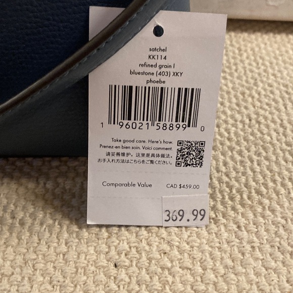 💙NWT Kate Spade New York Phoebe Refined Grain Bluestone  Small Handbag - Picture 7 of 16